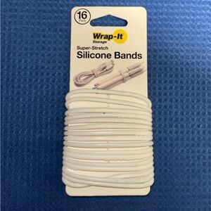 Super-Stretch Silicone Bands - White